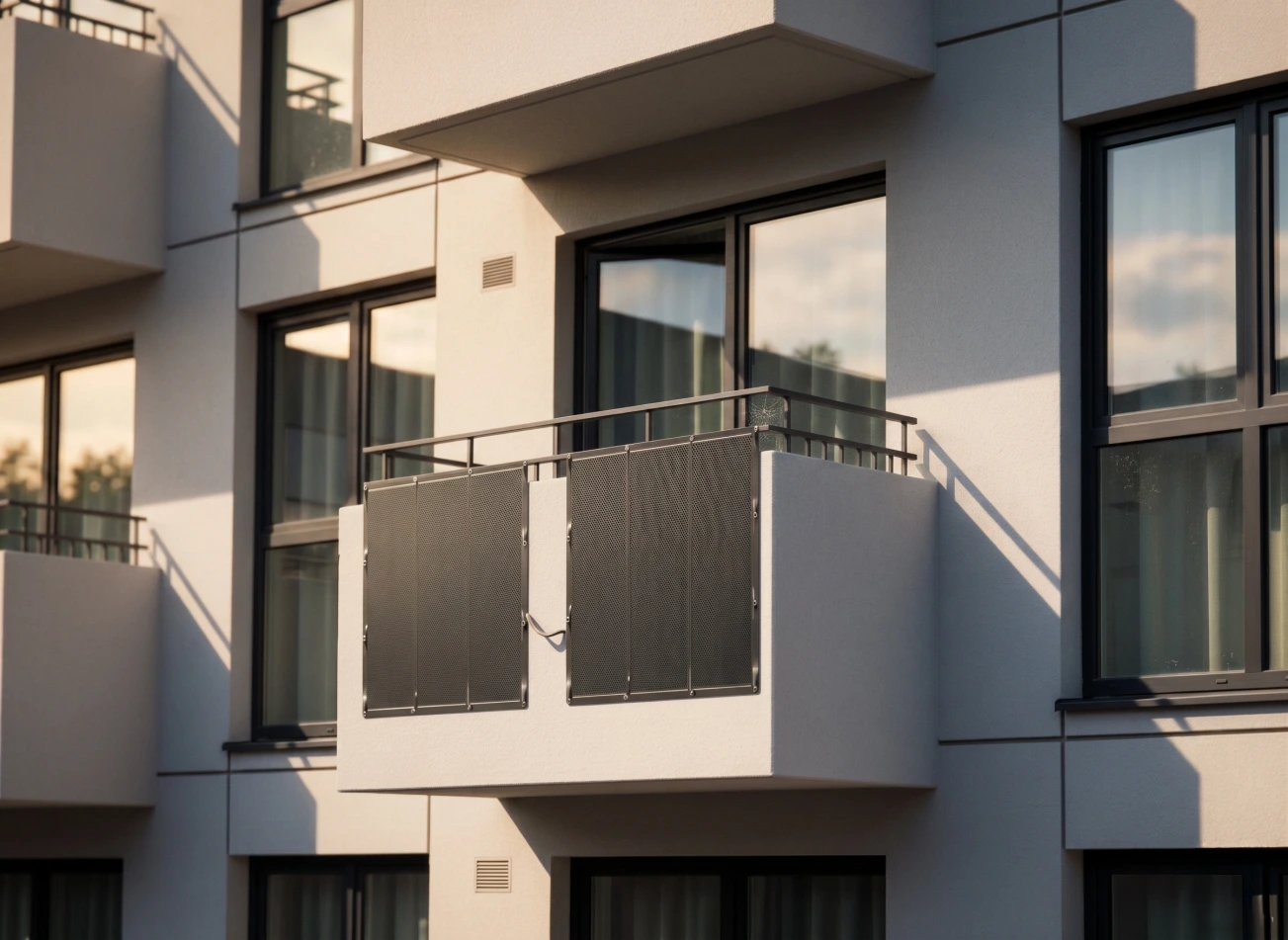 Hausinstallation mit Solarpanels